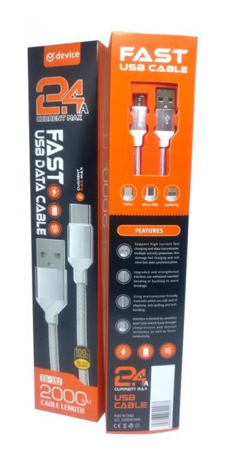 CABLE E DEVICE V8 2 METROS ED-35