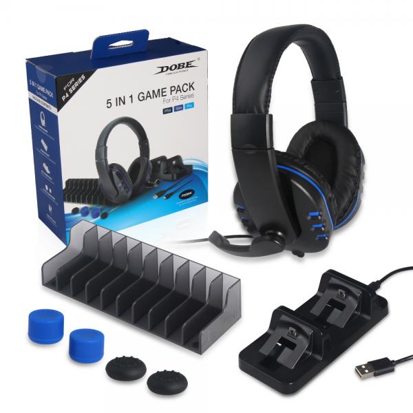 AUDIFONOS PC/PS4 5 EN 1 GAME PACK