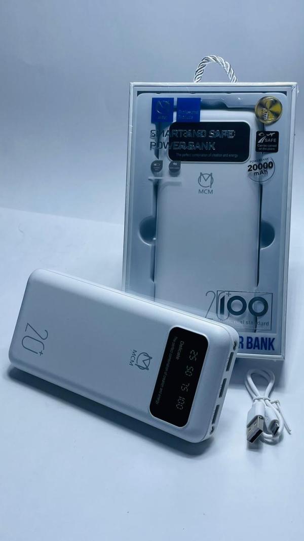 BATERIA PORTATIL MCM Y08  20.000 MAH BLANCO