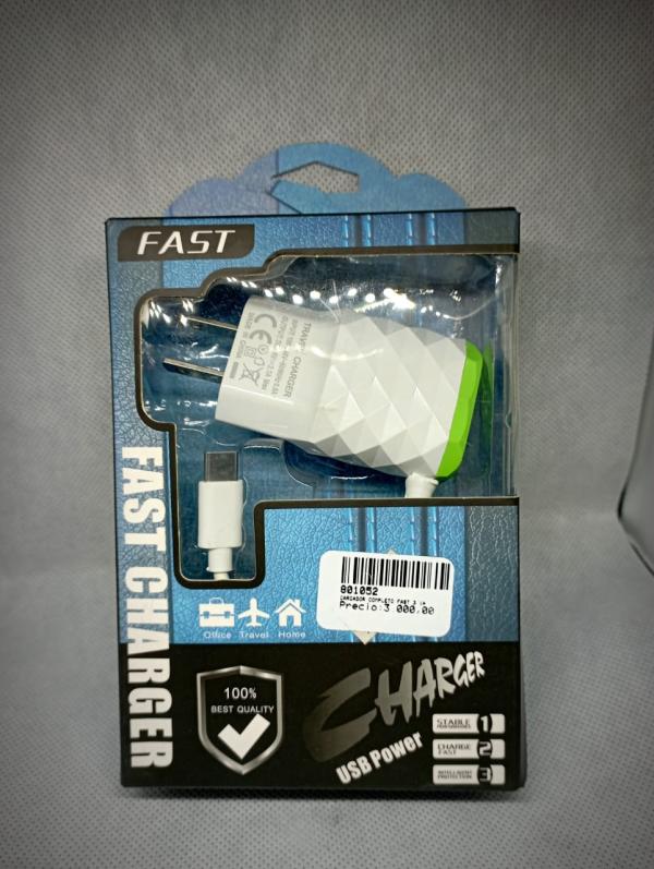 CARGADOR COMPLETO FAST 3.1A