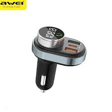 AWEI  C843 MODULADOR  CARRO DOBLE USB/C 30W