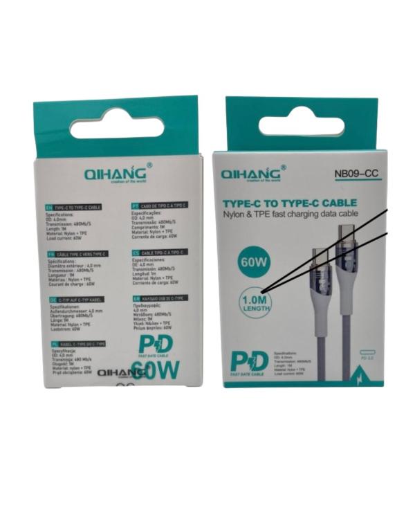 QIHANG NB09CC CABLE C A C 60W REFORZADO 1METRO