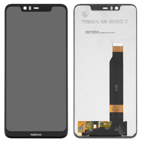 LCD PANTALLA NOKIA 5.1 PLUS (NOKIA X5) COMPLETA NEGRA SIN MARCO NOKIAN