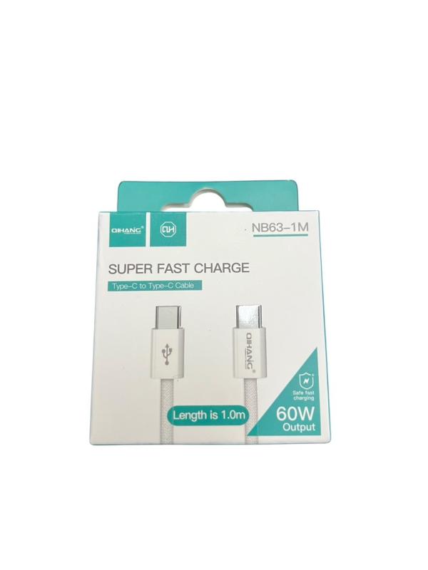 QIHANG NB63 CABLE TIPO C 60W 1Metro