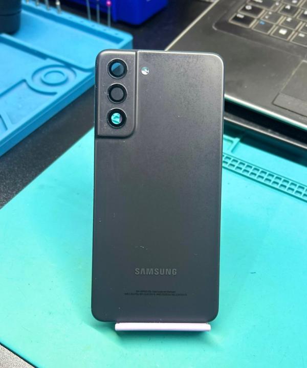 TAPA  SAMSUNG S21 FE NEGRA SEGUNDA 100% ORIGINAL