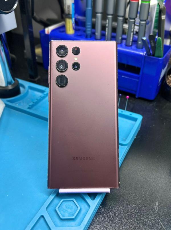 TAPA SAMSUNG GALAXY S22 ULTRA CON MARCO ORIGINAL VINO