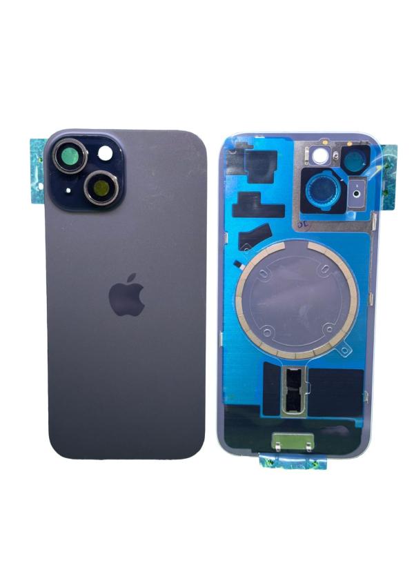 TAPA IPHONE 15 ORIGINAL COMPLETA ADC  - NEGRO