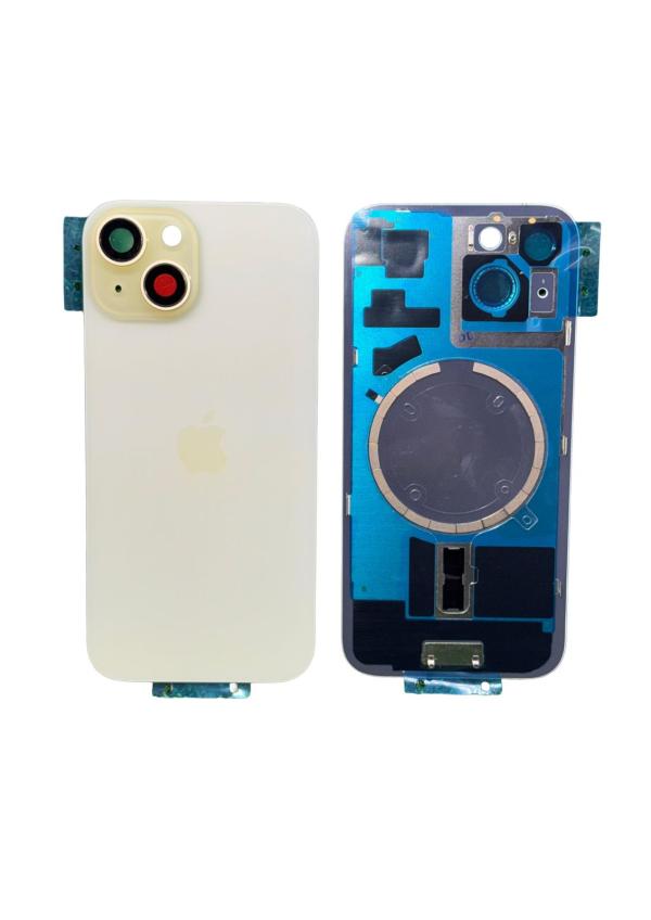 TAPA IPHONE 15 ORIGINAL COMPLETA ADC  - AMARILLO