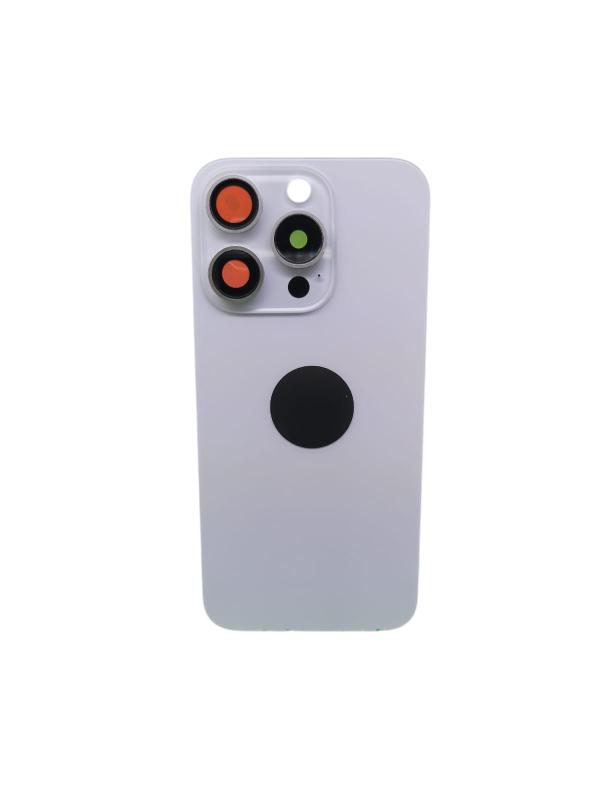 TAPA IPHONE 15 PRO ORIGINAL COMPLETA ADC  - TITANIO GRIS