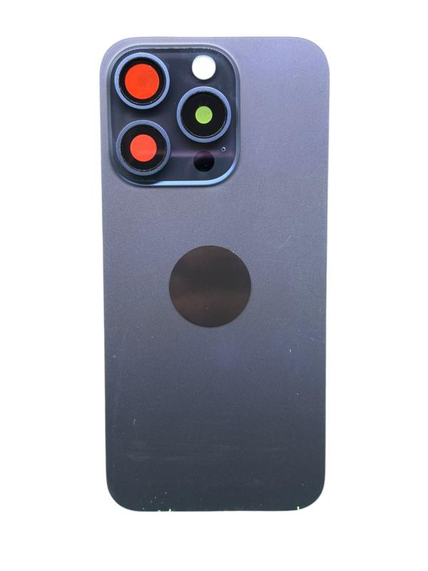 TAPA IPHONE 15 PRO ORIGINAL COMPLETA ADC  - AZUL TITANIO
