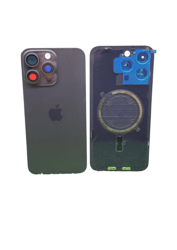 TAPA IPHONE 15 PRO MAX ORIGINAL COMPLETA ADC  - NEGRO TITANIO