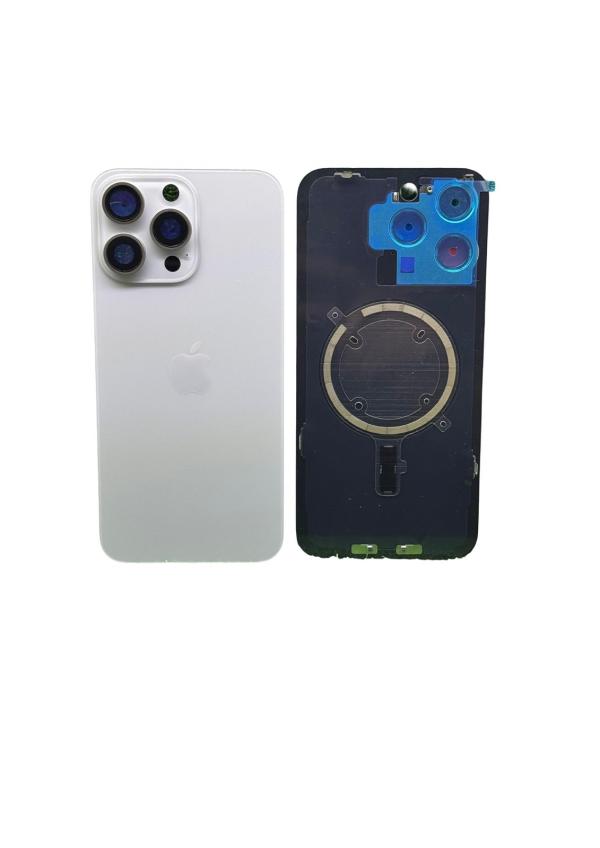 TAPA IPHONE 16 PRO ORIGINAL CCOMPLETA ADC  - TITANIO GRIS