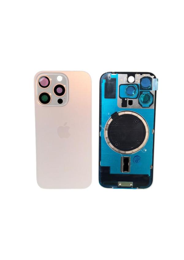 TAPA IPHONE 16 PRO ORIGINAL CCOMPLETA ADC  - TITANIO GOLDEN
