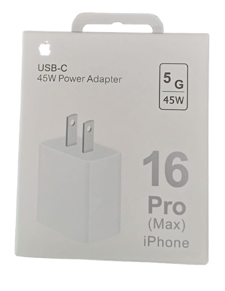 CUBO CARGA IPHONE  45W 16