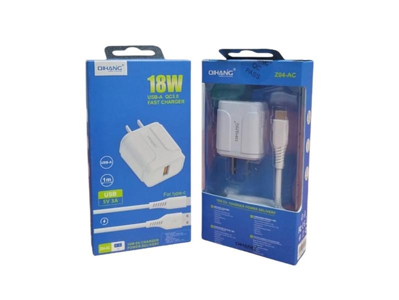 QIHANG Z04-AC CARGADOR COMPLETO TIPO C 18W