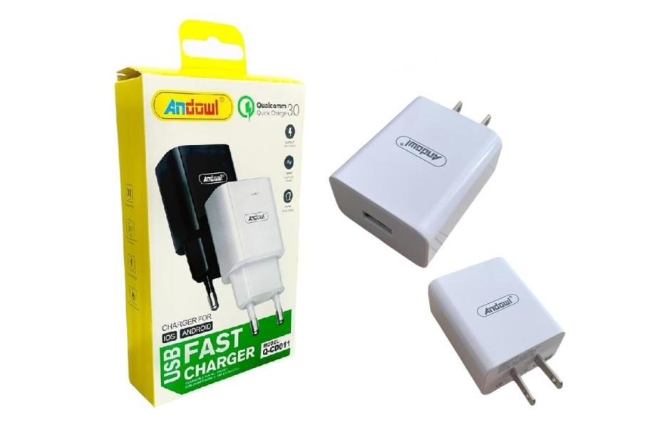 ANDOWL QCD011 CUBO CARGADOR USB 3A