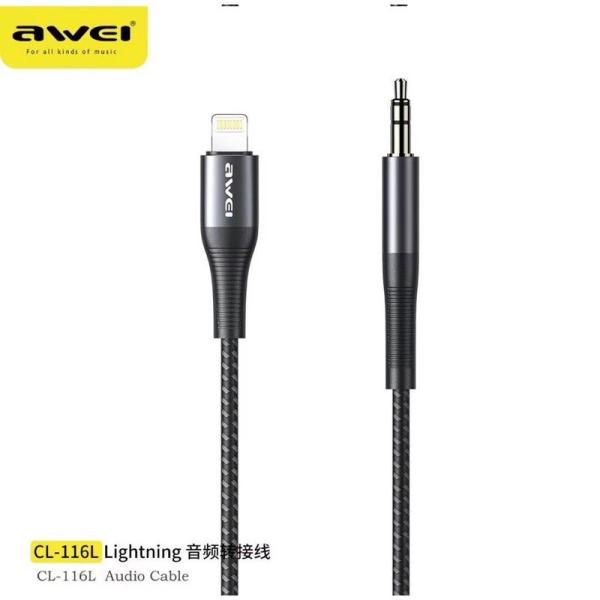 AWEI CL 116L CABLE IPHONE A 3.5 AUXILIAR